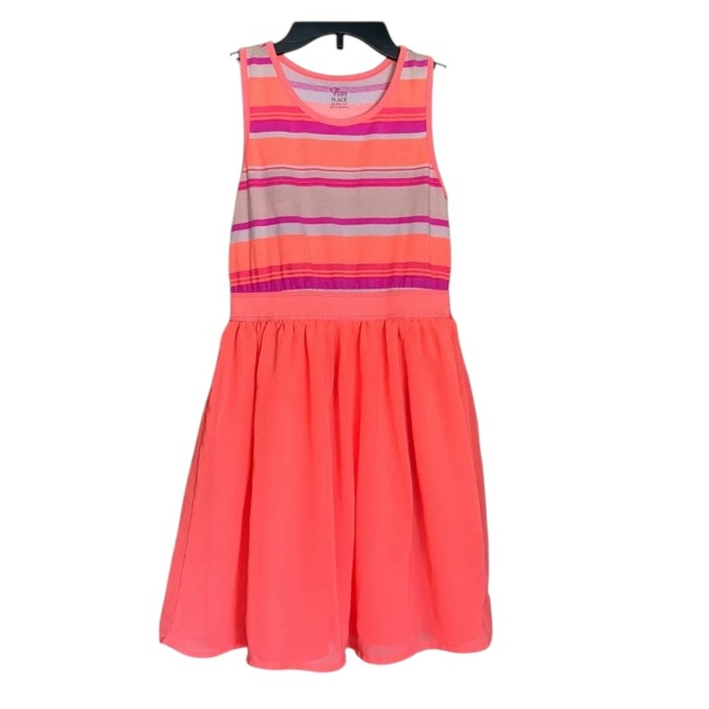 The  Children’s Place Flowy Neon Pink Summer Beach Dress Size 14 XL